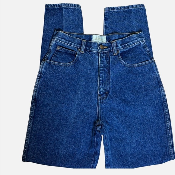 VTG 90s JeanJer High Rise Mom Jeans Tapered Leg Retro Grunge 9/10 - Picture 4 of 8